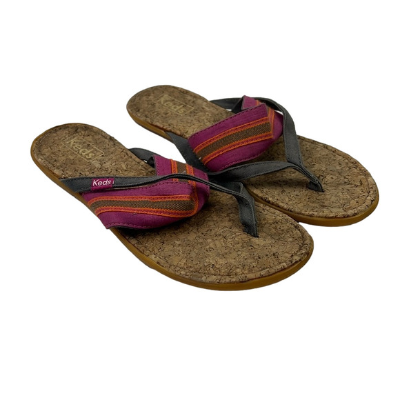 Keds Tealight Band Cork Slip On Sandals Size 8 - Picture 1 of 9